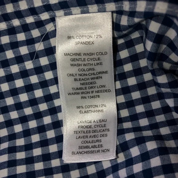 Vineyard Vines Classic Fit  Tucker Shirt Men’s Large Blue Bay Gingham Whale - Picture 8 of 9